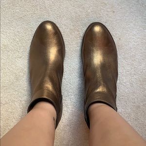 Gold Ankle Boots